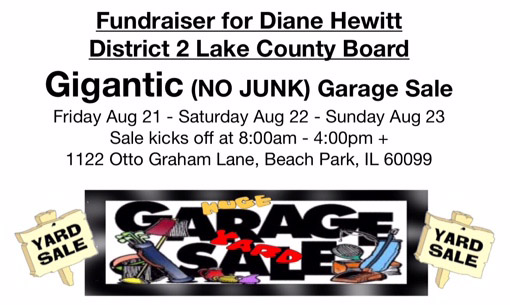 Reminder: Garage Sale in Support of Diane Hewitt Friday!